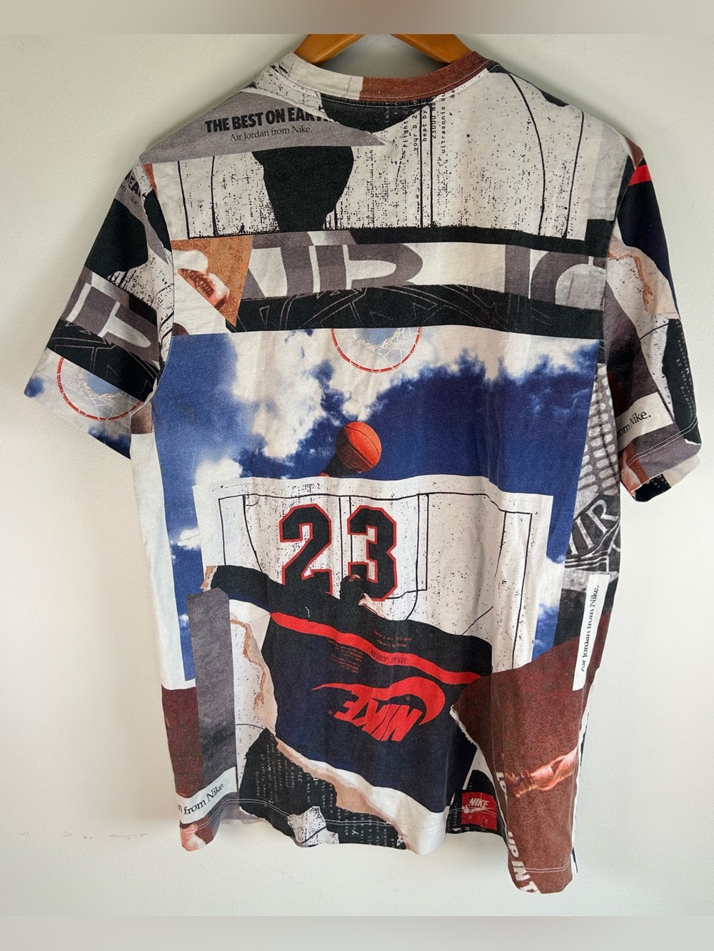Nike Air Jordan Men’s T-shirt Size L 360 Slam Dunk All Over Print Retro Cotton - Picture 4 of 8